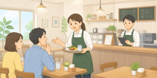 接客業のイラスト