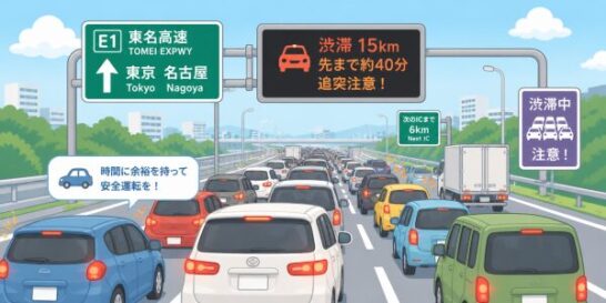 高速道路渋滞のイメージ