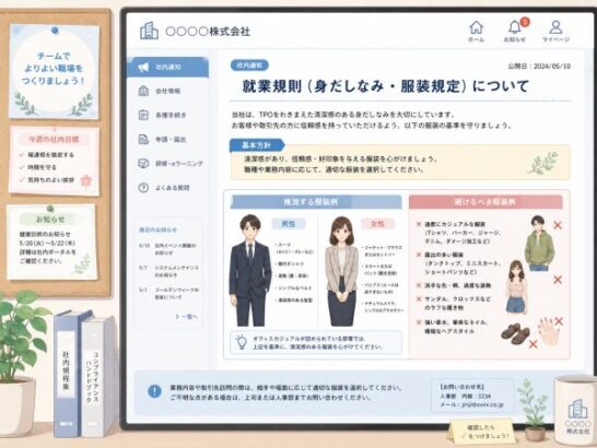 社内の服装ルール