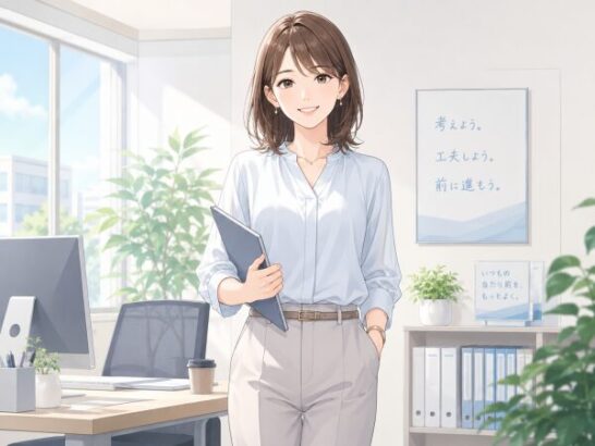 女性のクールビズスタイルイメージ 
