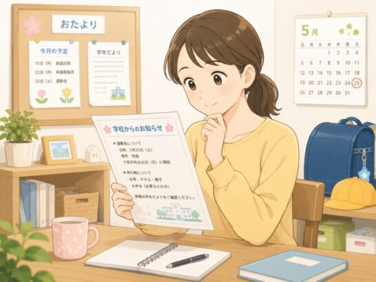 学校のお知らせを確認する