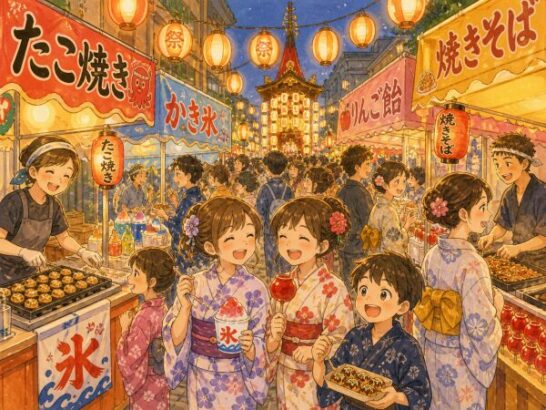 祇園祭の屋台