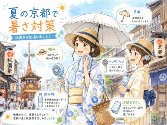 夏の京都で暑さ対策