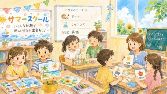 夏休みのサマースクールや短期教室