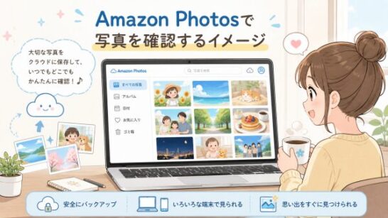 Amazon Photosで写真を確認するイメージ