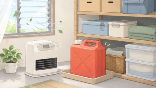 灯油を残さない保管方法イメージ