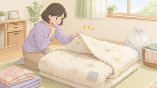 古い布団を処分する前の確認イメージ