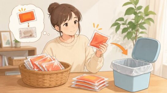 未使用や期限切れカイロを処分するイメージ