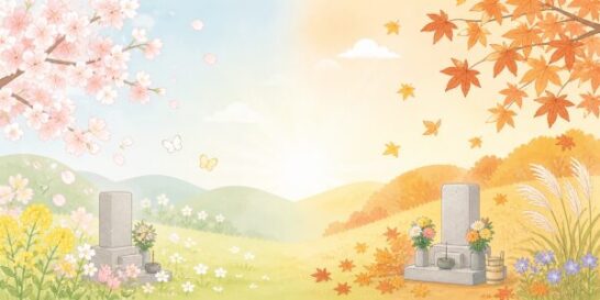 春分の日と秋分の日のイラスト