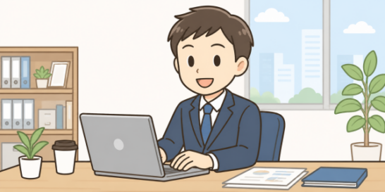 オフィスワーカーの男性