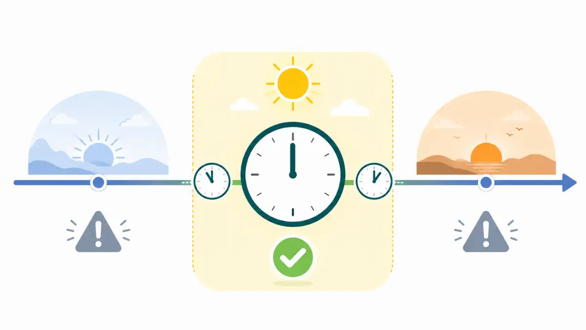 赤口は正午前後が吉とされ、現在は11時から13時ごろが目安として説明されることがある
